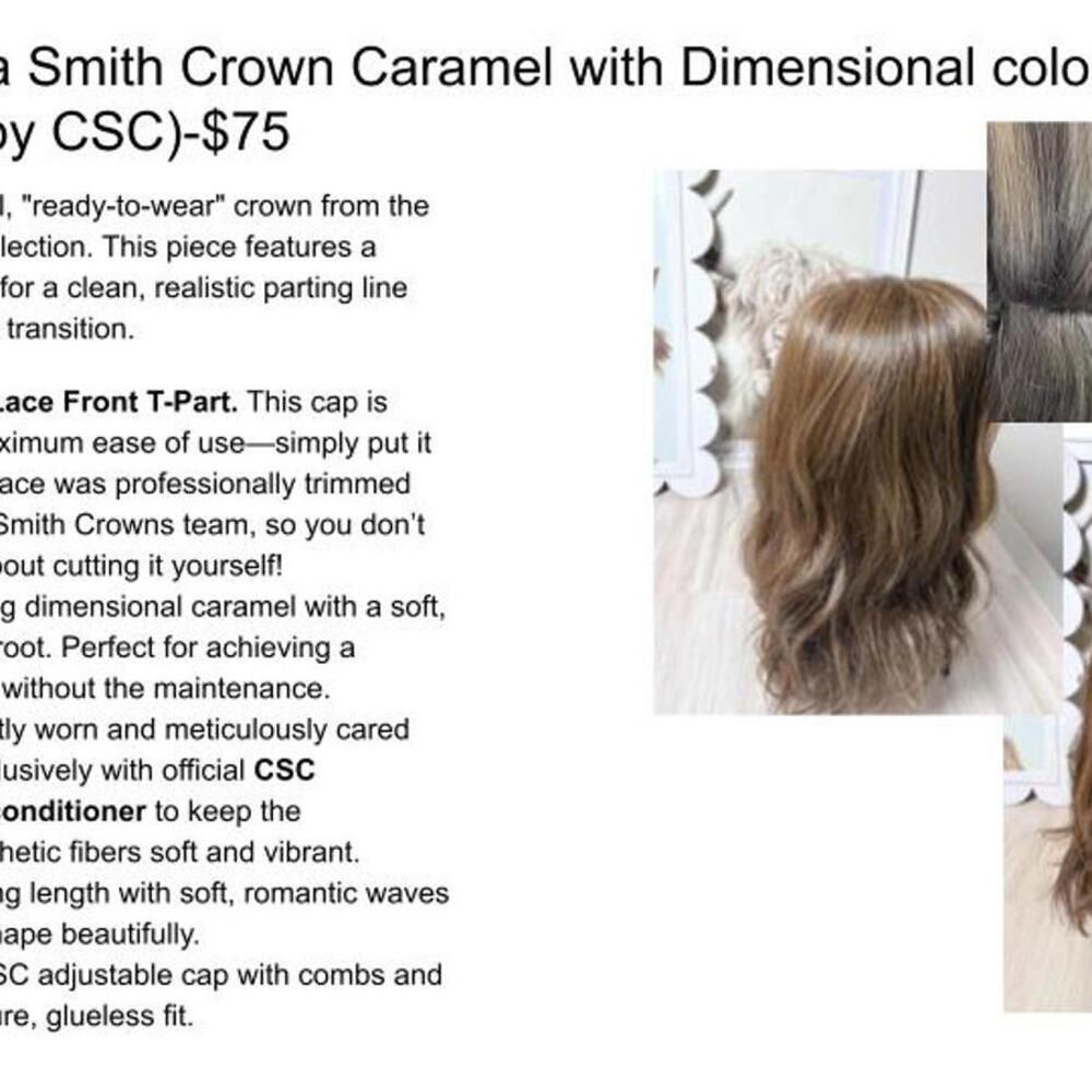 Chelsea Smith Crown Caramel with Dimensional coloring T-Part